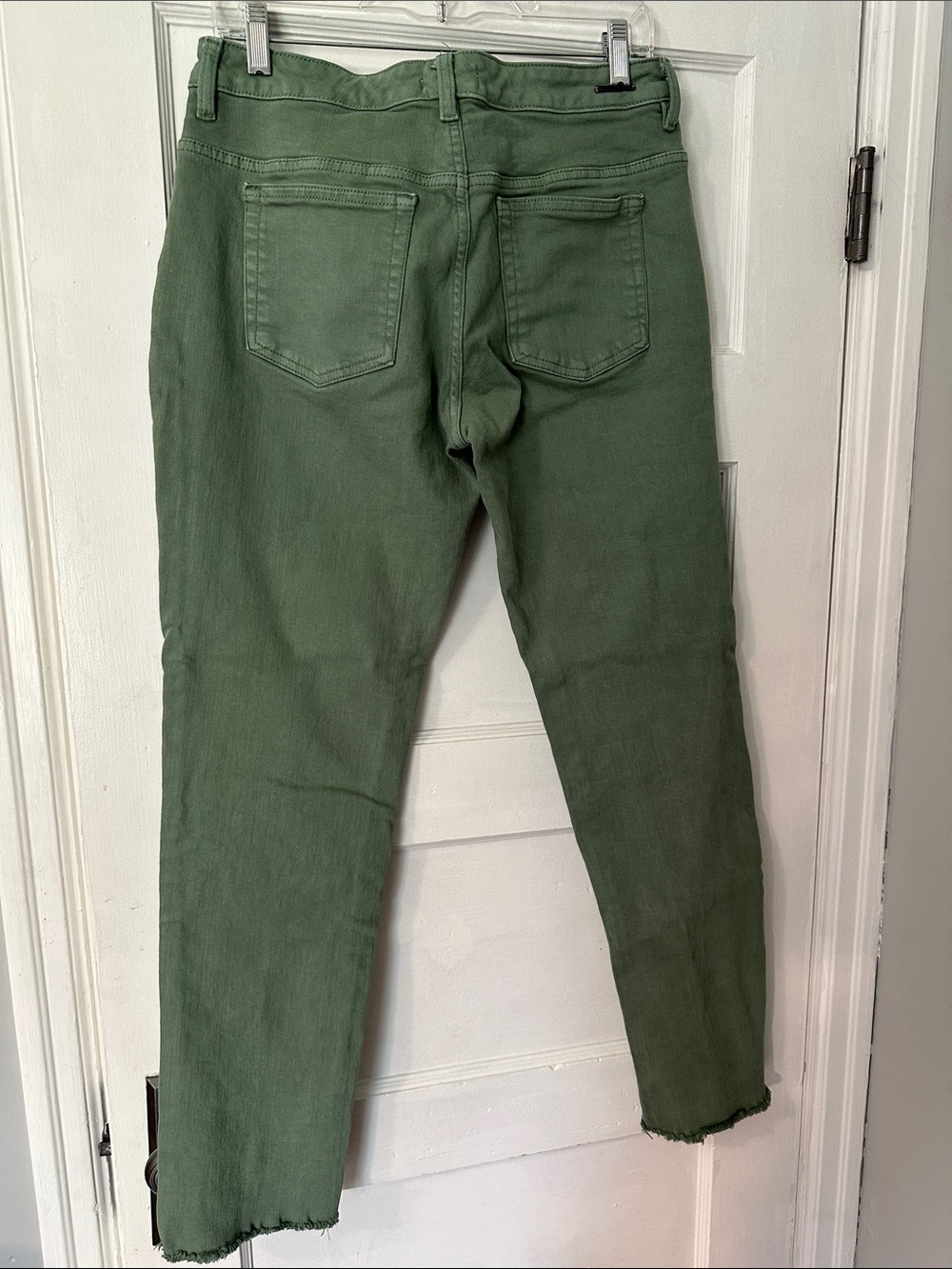 Carve Designs Olive Green Cropped Skinny Jeans - Picture 2 of 5